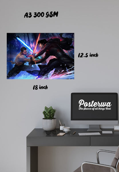 Kylo Ren vs Finn Poster