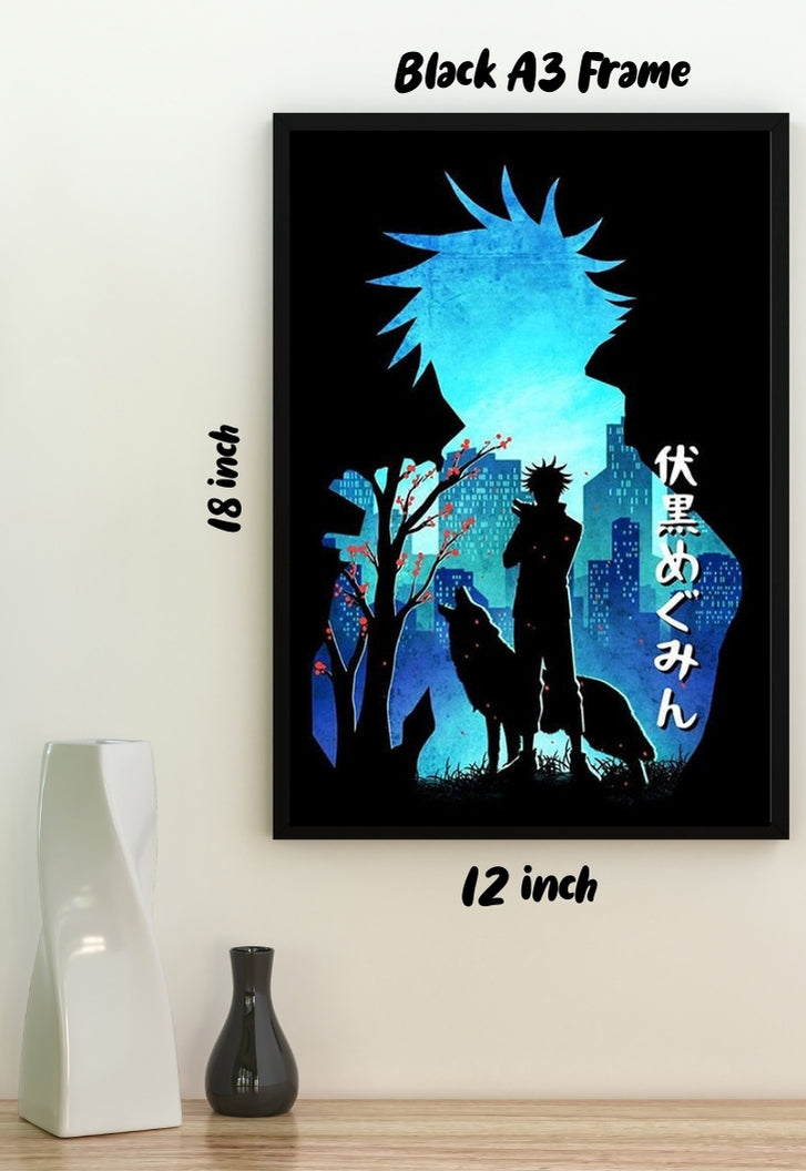 Gojo Back Shadow Gojo shadow poster – Posterwa
