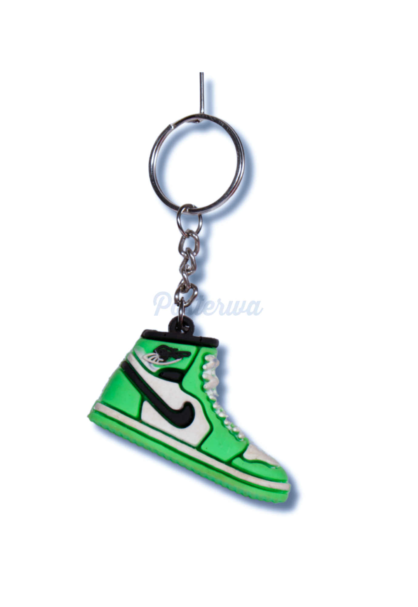 Green Nike Shoe Keychain