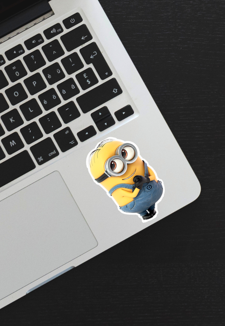 Stuart Minion With Guitar Sticker