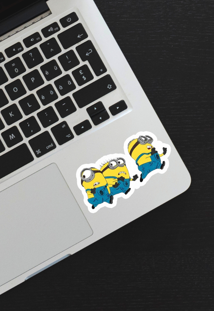 Minions Running Sticker