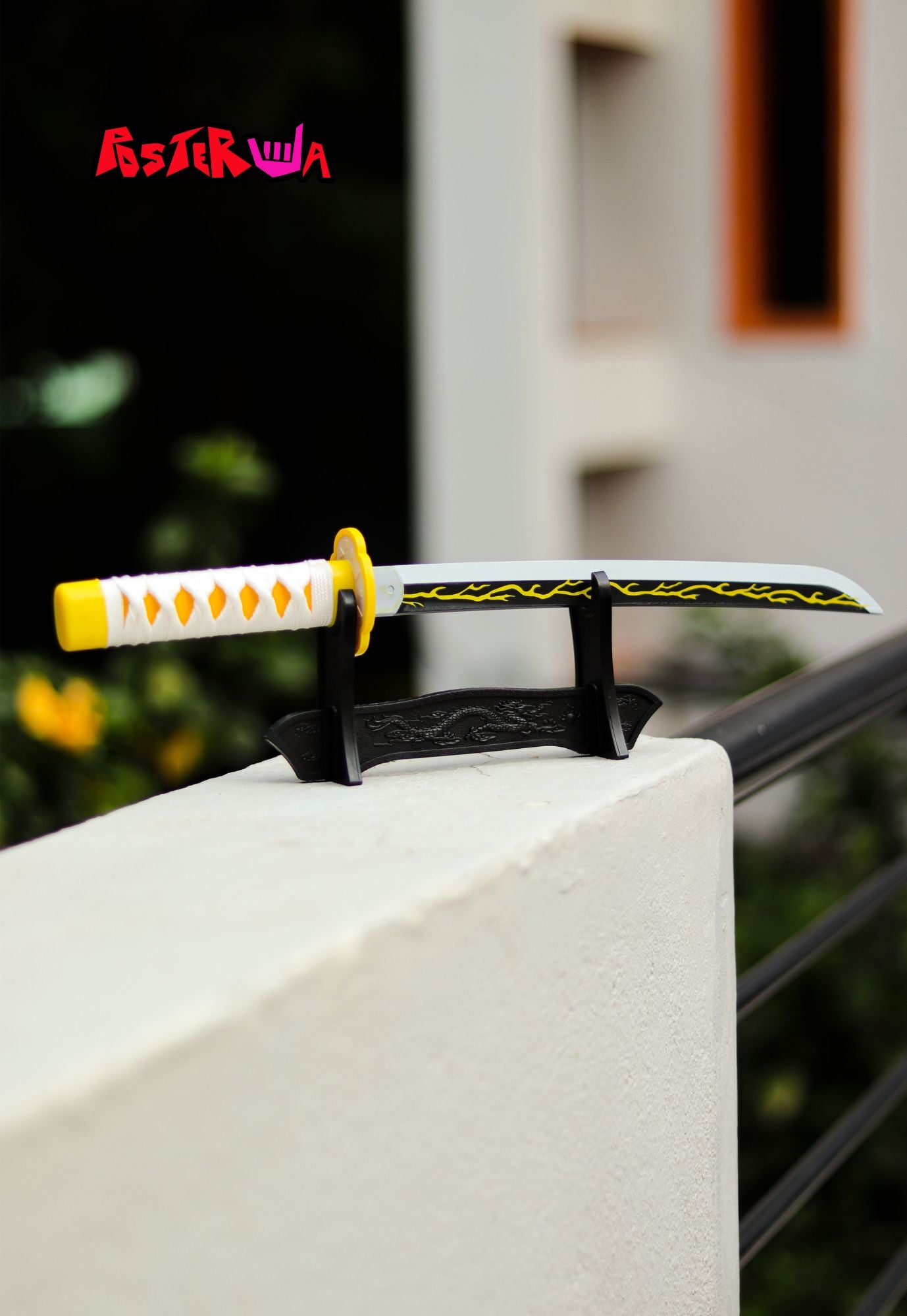 Zenitsu Agatsuma Nichirin Mini Katana – “Thunderflash” Kid-Safe Edition (16 in)
