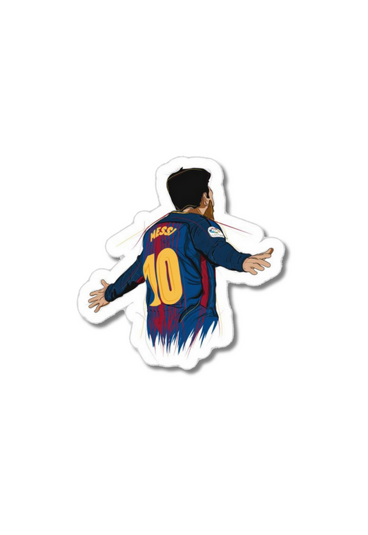 Leonel Messi Goal Celebration Sticker