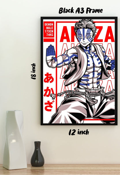 Akaza Demon slayer Poster