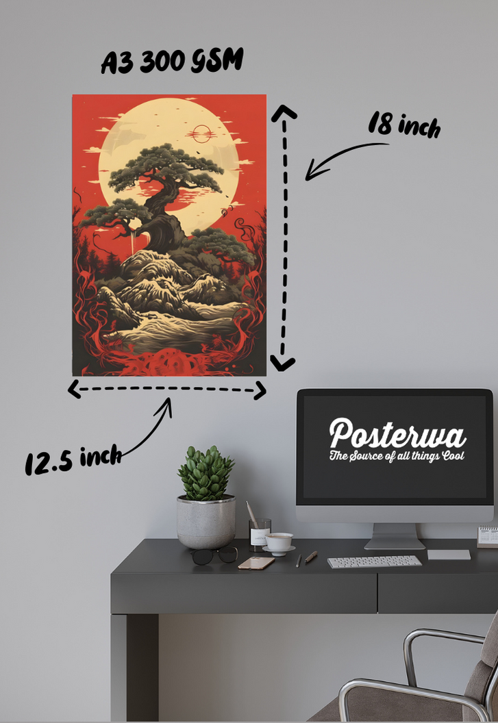 Miniature Tree Art Poster