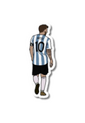Leo Messi Back Sticker