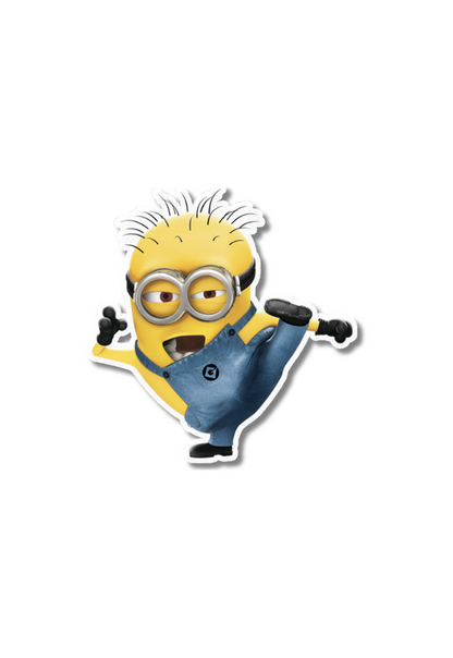 Minion The Karate Champ Sticker