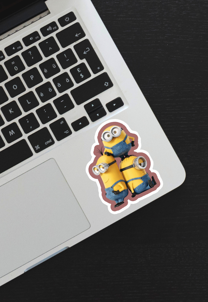 Minions Stuart Kevin Bob Sticker