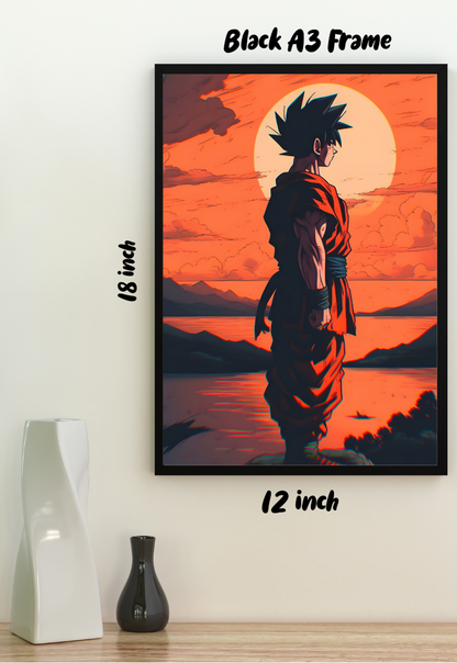 DRAGON BALL GOKU SUNSET Poster