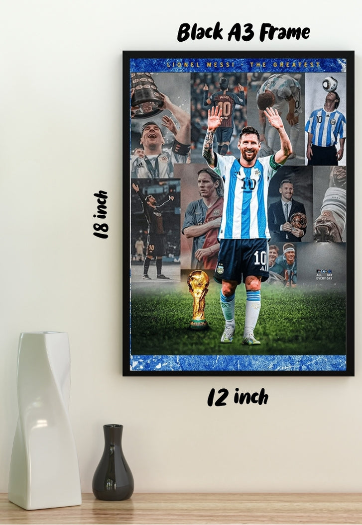 Lionel Messi collage Poster