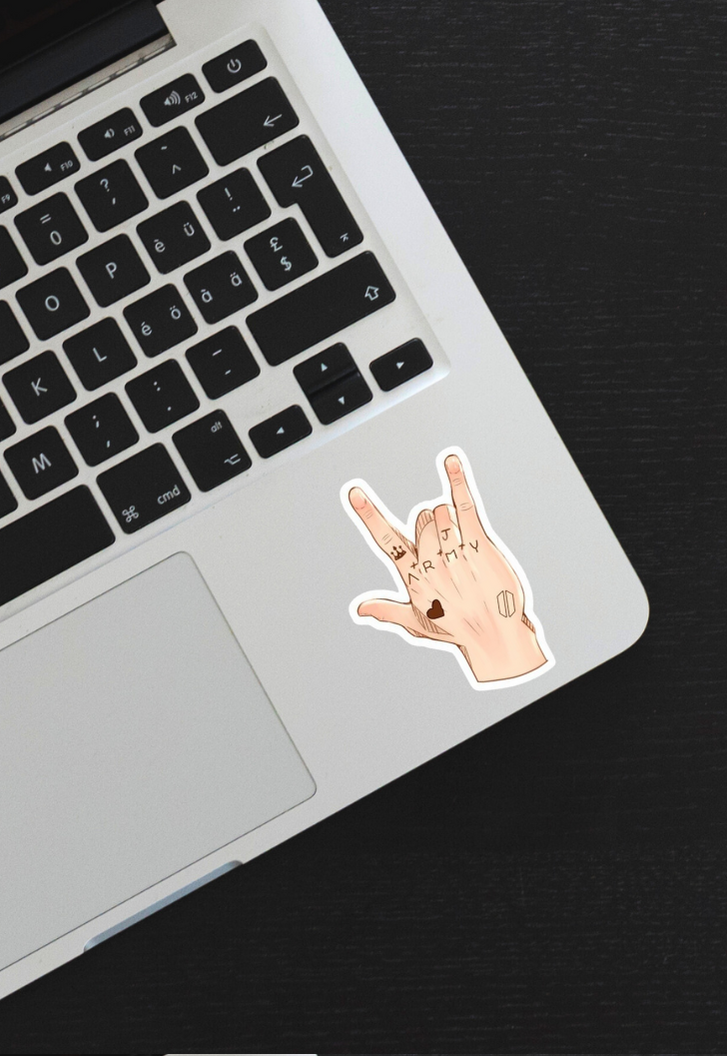 Jk Hand Sticker