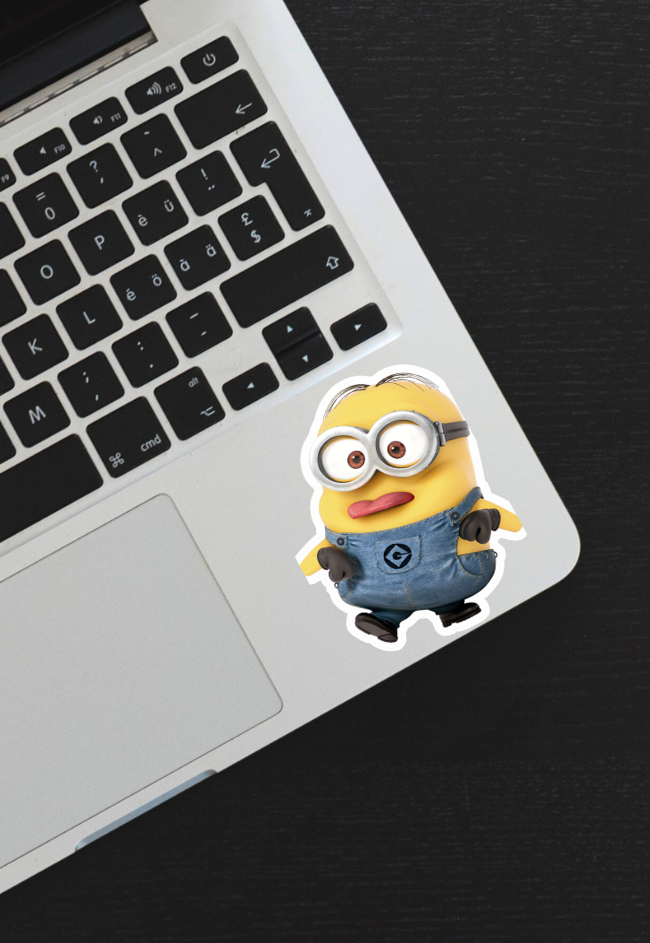 Sticking Your Tongue Out Minion Sticker