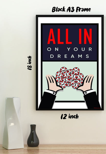 Motivational quote on dreams Poster