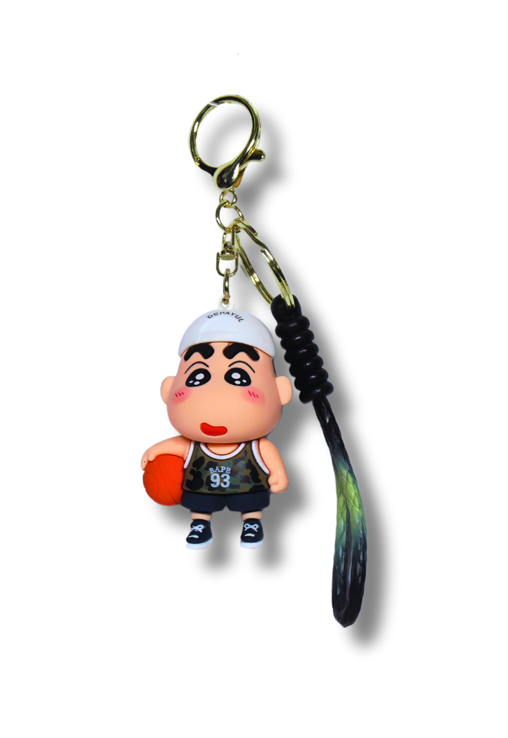 Shinchan Basketball Silicone Keychain