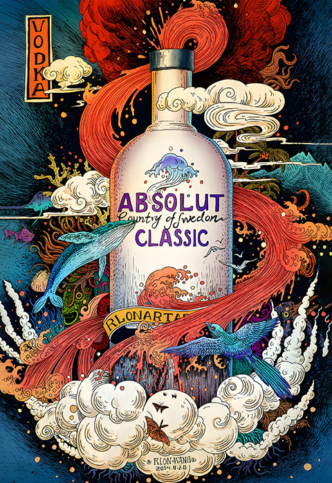 Absolut Classic Vodka Poster