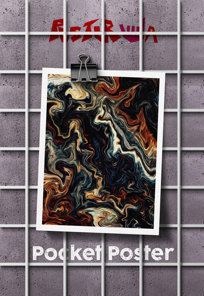 Coral Currents | Abstract | Art Poster