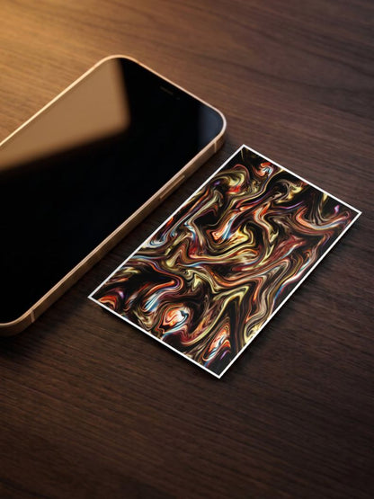 Fluid Flames | Abstract | Art Poster
