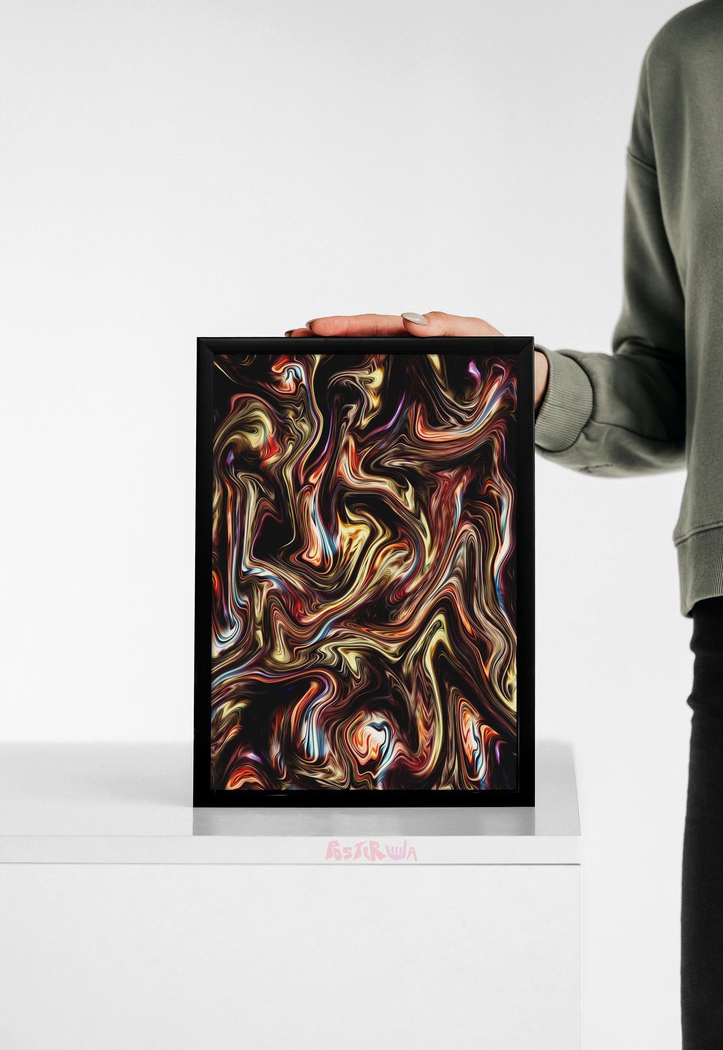 Fluid Flames | Abstract | Art Poster