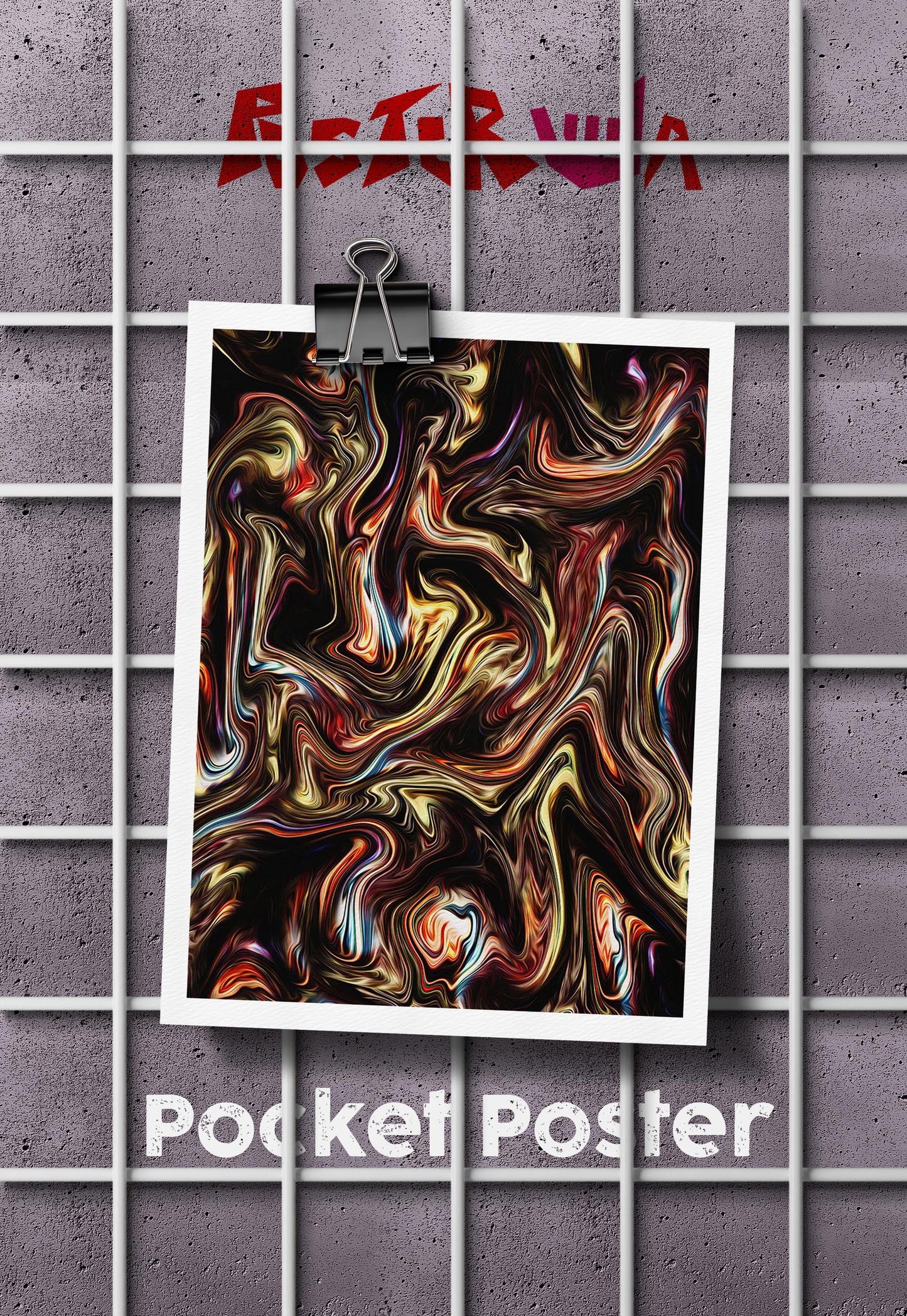 Fluid Flames | Abstract | Art Poster