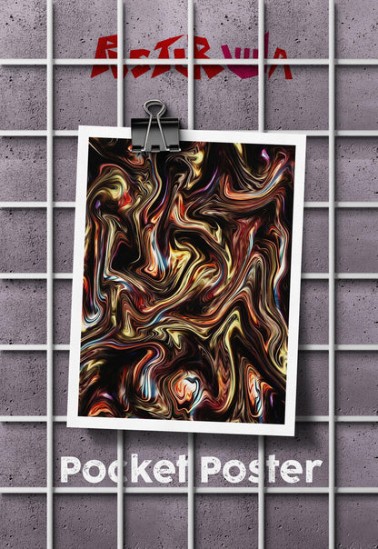 Fluid Flames | Abstract | Art Poster