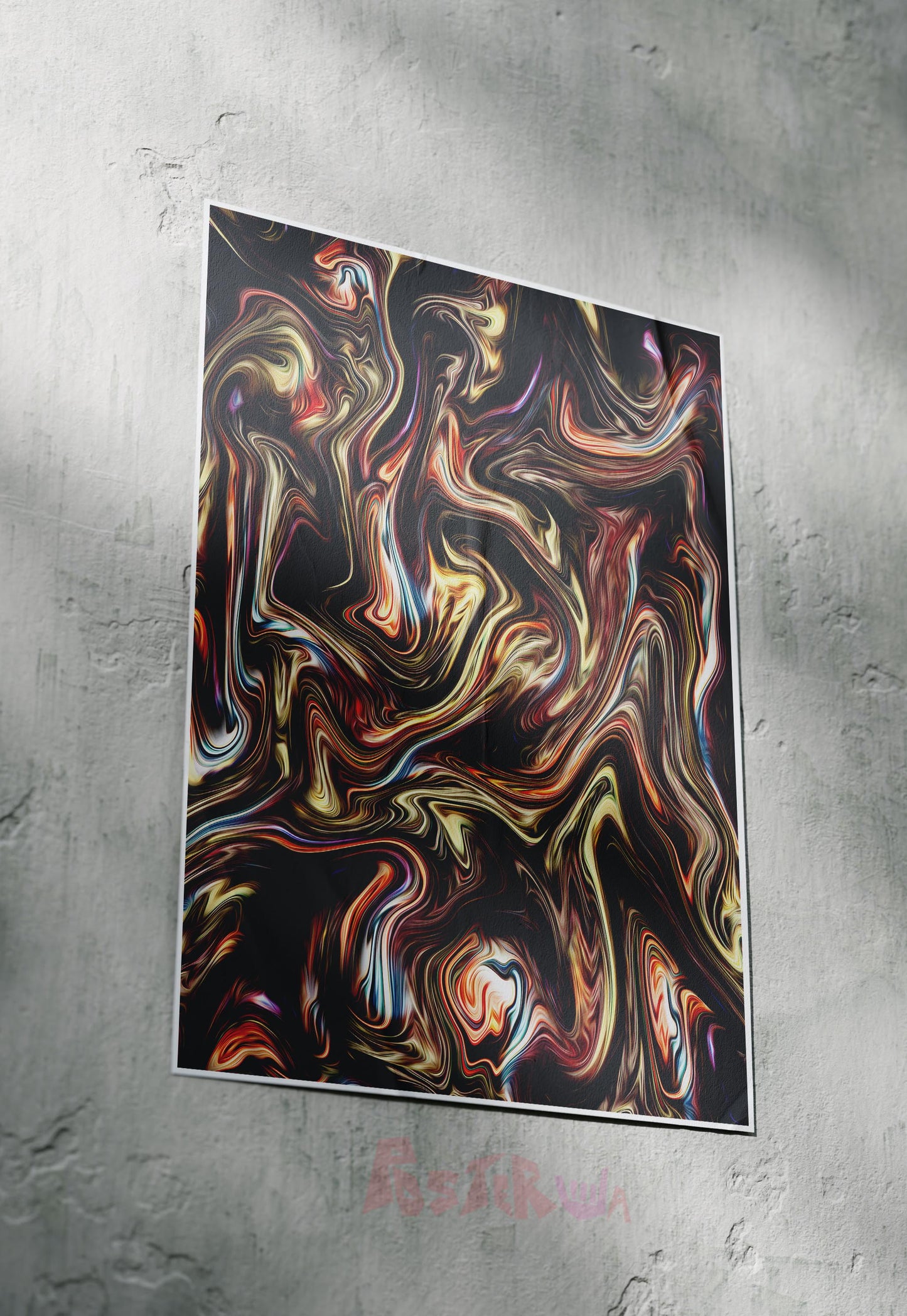Fluid Flames | Abstract | Art Poster
