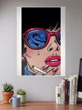 Heartbreak in Retro Hues | Punk Comic Art | Art Poster