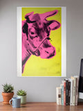 Retro Bovine Punk | Comic Art | Art Poster