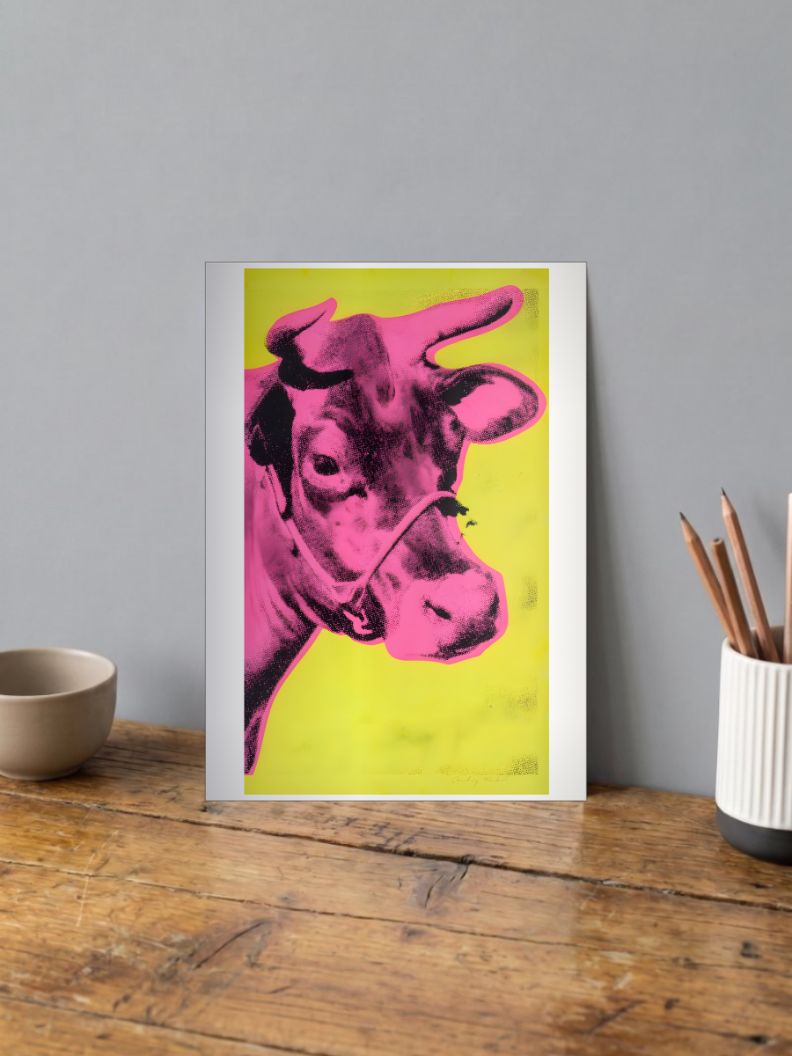 Retro Bovine Punk | Comic Art | Art Poster