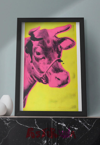 Retro Bovine Punk | Comic Art | Art Poster