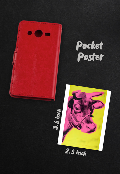 Retro Bovine Punk | Comic Art | Art Poster