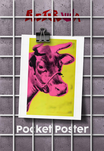 Retro Bovine Punk | Comic Art | Art Poster