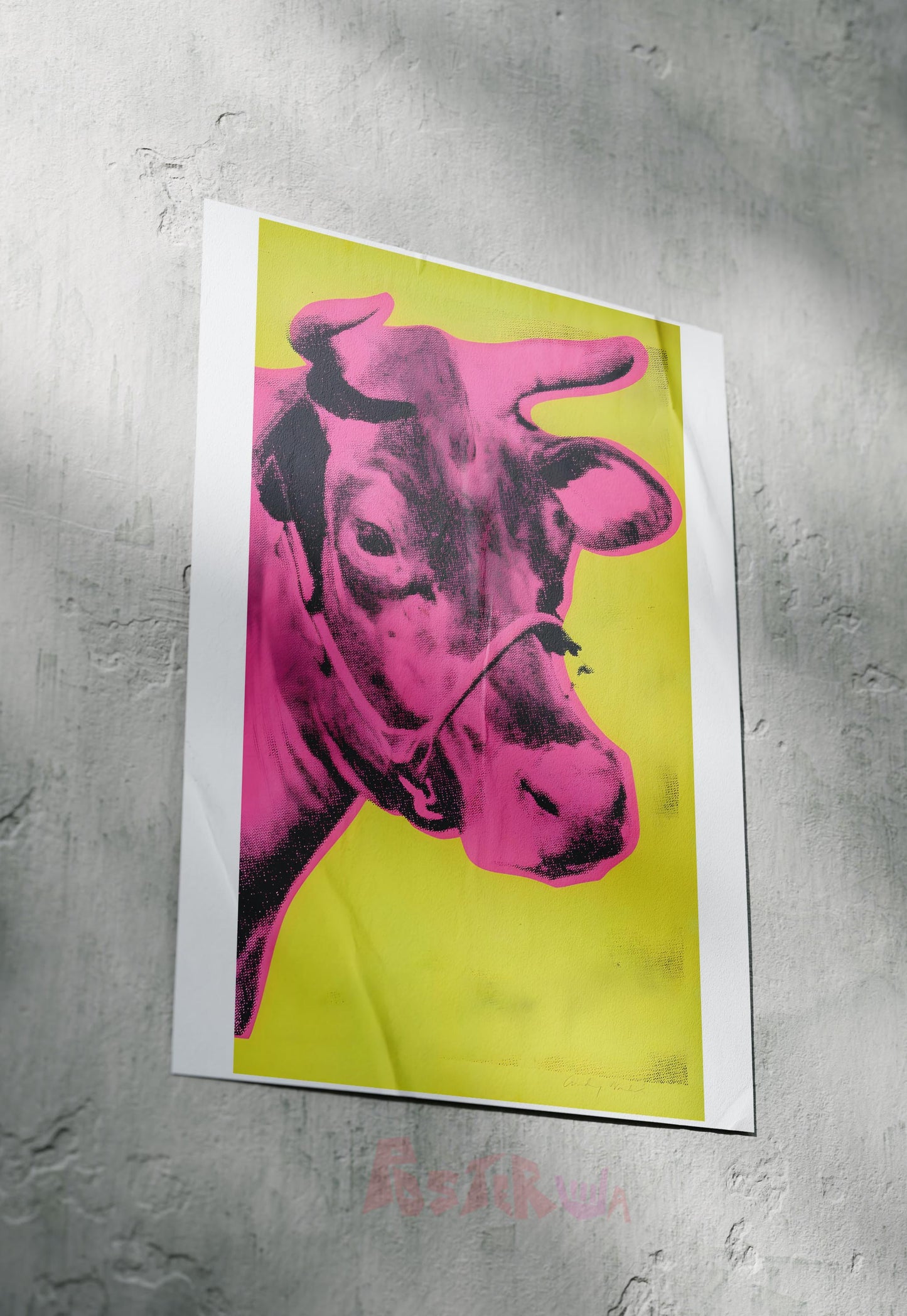 Retro Bovine Punk | Comic Art | Art Poster