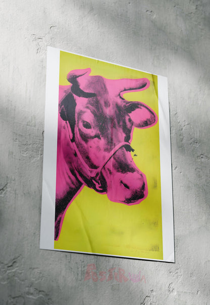 Retro Bovine Punk | Comic Art | Art Poster