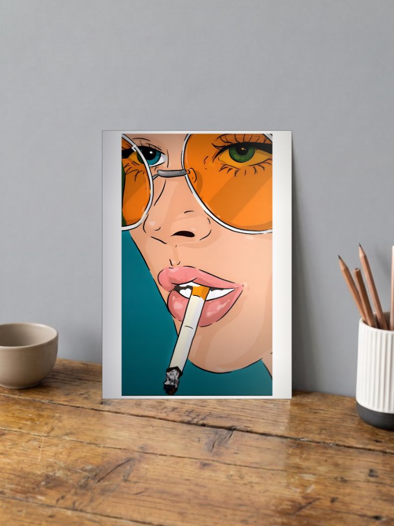 Rebel Smoke | Retro Punk | Art Poster