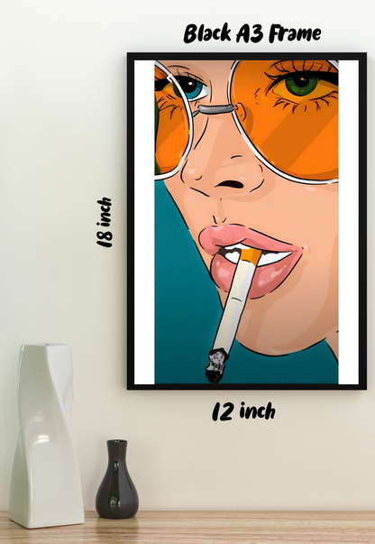 Rebel Smoke | Retro Punk | Art Poster