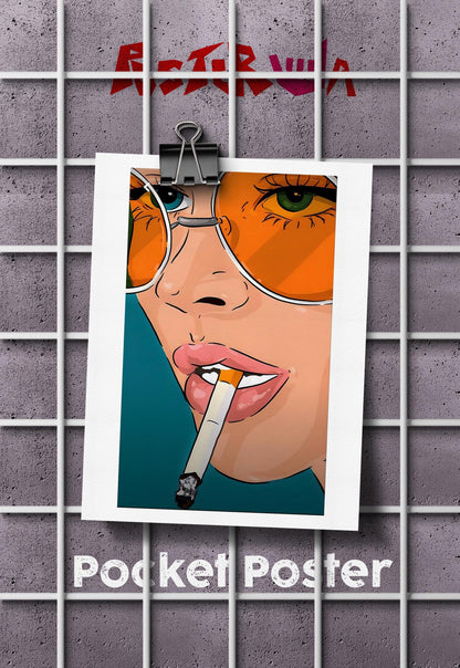 Rebel Smoke | Retro Punk | Art Poster