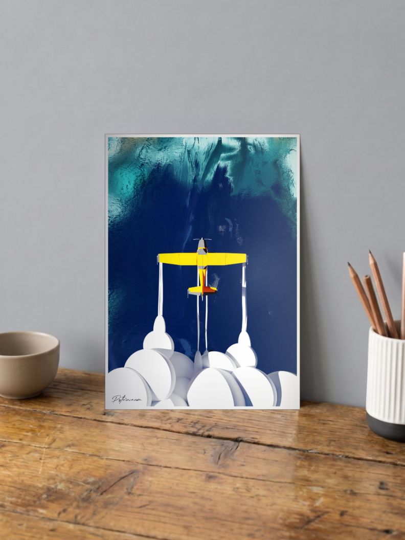 Skyward Dreams | Abstract | Art Poster