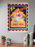 Indian Soul Lines Abstract Poster