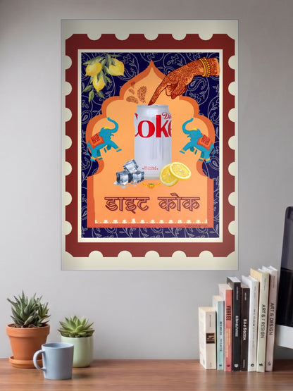 Indian Soul Lines Abstract Poster