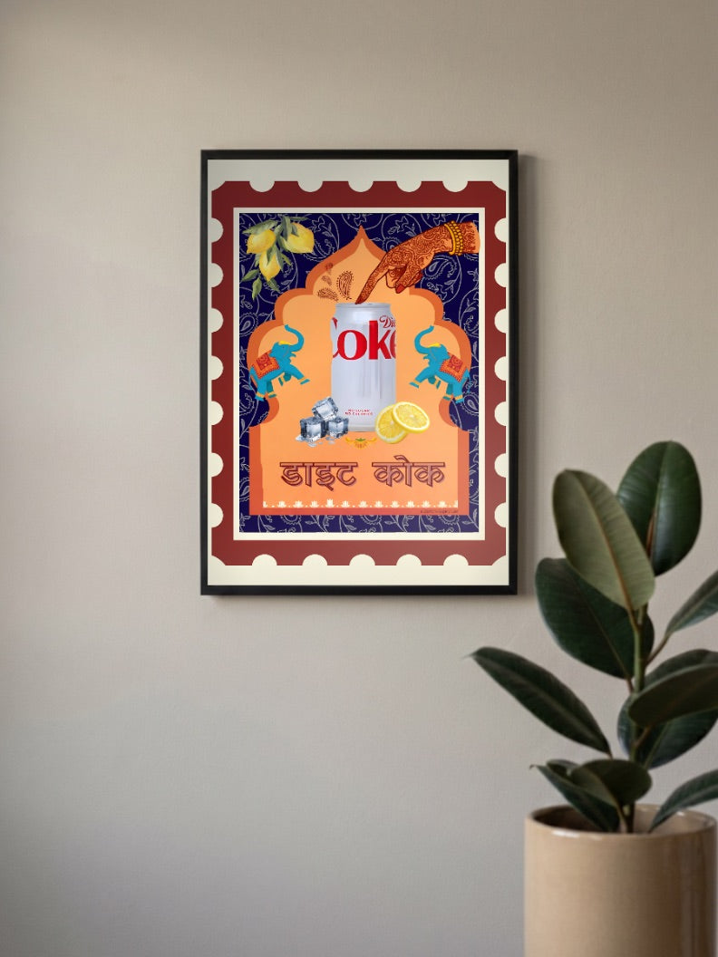 Indian Soul Lines Abstract Poster