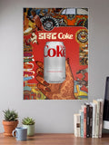 Urban Desi Chaos Abstract Poster