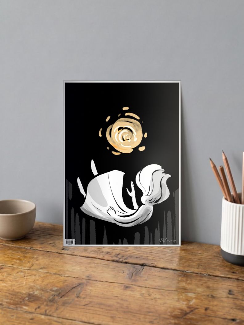 Celestial Descent | Abstract | Art Poster