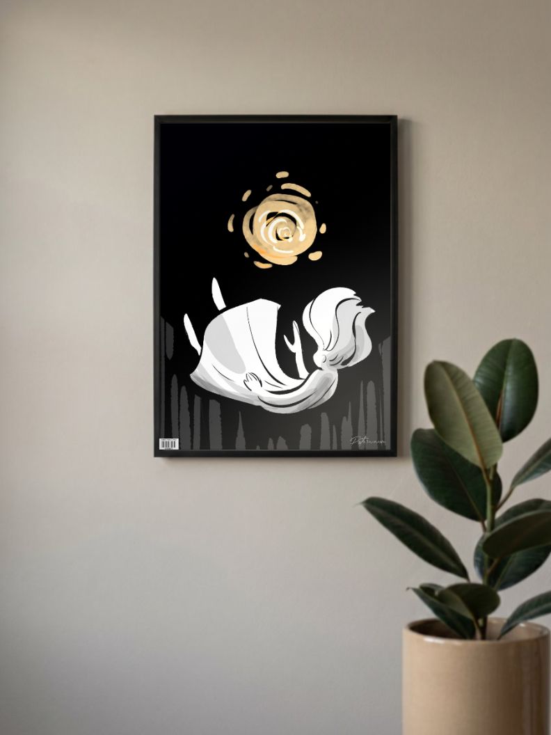 Celestial Descent | Abstract | Art Poster