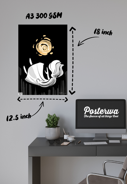 Celestial Descent | Abstract | Art Poster