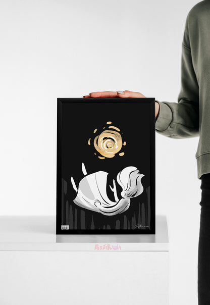 Celestial Descent | Abstract | Art Poster