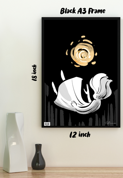 Celestial Descent | Abstract | Art Poster