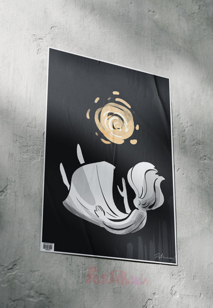 Celestial Descent | Abstract | Art Poster