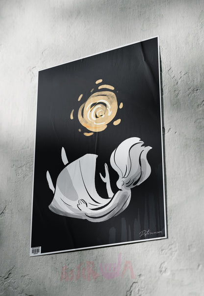 Celestial Descent | Abstract | Art Poster