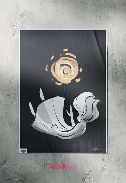 Celestial Descent | Abstract | Art Poster
