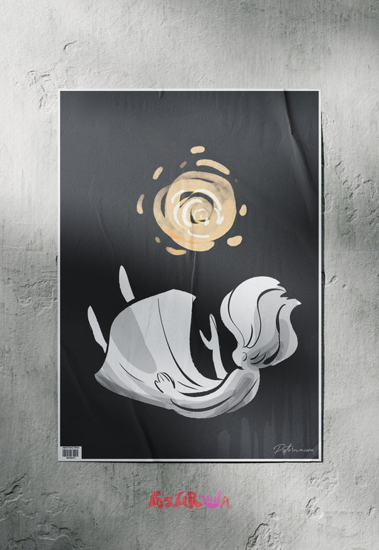 Celestial Descent | Abstract | Art Poster